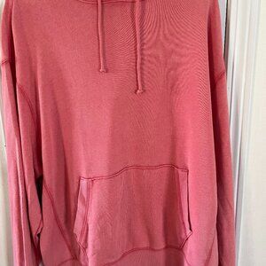 Mens Pink Hoodie Size L